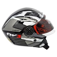 Capacete FW3 Aberto com Óculos Solar Interno - Segurança e Estilo para Você! - imagem 3