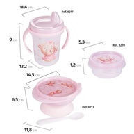 Conjunto para Introdução Alimentar Ursa Plasútil 6 Peças - Seguro e Prático para Bebês - imagem 4