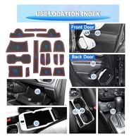 Kit 16 Peças Tapetes Porta-Copos e Ranhuras para Jeep Renegade 2019-2023 - Proteção e Estilo Impermeável - imagem 3