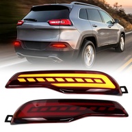 Refletores LED para Para-choque Traseiro Jeep Cherokee 2014-2018 - Segurança e Estilo Ampliados - imagem 1