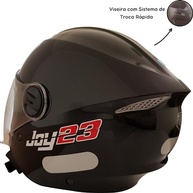 Capacete Joy23 Preto: Segurança e Estilo para suas Aventuras - imagem 5