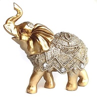 Elefante Decorativo em Resina Indiano - Simbolo de Sabedoria e Sorte (Modelo K100) - imagem 4