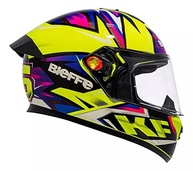 Capacete Bieffe B12 KF Amarelo: Segurança e Estilo com Viseira Espelhada (Tam 60) - imagem 5