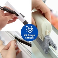 Kit 3 em 1: Escova Multiuso, Esponja Microfibra e Escova Rejunte - Limpeza Profunda e Fácil - imagem 5