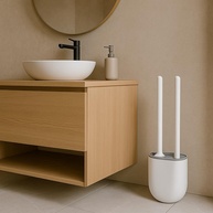 Kit Escovas Sanitárias de Silicone com Suporte Premium - Design Moderno e Cerdas Antibacterianas - imagem 1