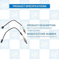 Kit 2 Sensores de Oxigênio O2 Honda Accord 2008-2012 e Acura TSX 2009-2013 (Upstream/Downstream) - imagem 3