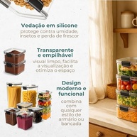 e-kit-organize-sua-450ml-hermeticos-a-com-e-1l-10-22l-empilhaveis-potes-cozinha-seguranca-estilo-a
