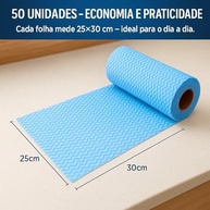 Kit 50 Panos Perfex Multiuso Laváveis - Alta Absorção e Secagem Rápida para Cozinha, Banheiro e Vidros - imagem 4