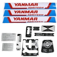 Kit Decalques Yanmar TC11S: Renove o Visual do Seu Trator com Estilo e Durabilidade - imagem 1