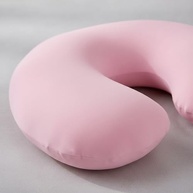 Almofada de Amamentação Ergonômica Rosa Bebê - Capa Lavável e Suporte Confortável - imagem 3