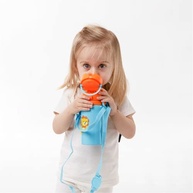 Garrafinha de Alumínio Buba Animal Fun Leão – 450ml com Canudo Silicone e Cordão Antiqueda - imagem 3