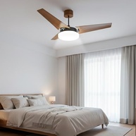 Ventilador de Teto com LED e Pás de Madeira - Beltempo Mira 6500K - imagem 2
