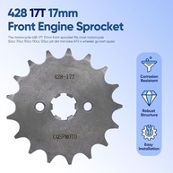 Roda Dentada Dianteira 428 17T 17mm para Motos 50cc-160cc | TaoTao, Roketa, Lifan e Mais - imagem 3