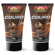 KIT 2 Limpa Couro Automotivo Pro Auto: Hidratação e Revitalização Profissional 150g - imagem 1