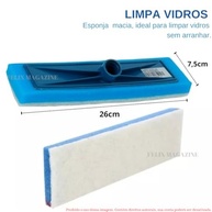 Kit 3 Esponjas Premium para Rodo - Esfregão, Limpa Vidros e Azulejos - Felix Magazine - imagem 4