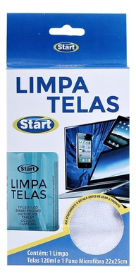 Limpa Telas para PC e Notebook 120ml + Pano Microfibra - Start - imagem 1