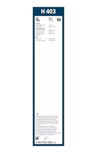 Palheta Limpador Para-Brisa Traseira Bosch H403: Visibilidade e Segurança para seu Discovery/Range Rover - imagem 3