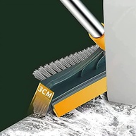 Escova de Limpeza 2 em 1 com Cerdas em V e Cabeça Rotativa 120° - Ideal para Chão, Banheiro e Cozinha - imagem 3