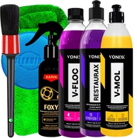 Kit Completo Vonixx: Limpeza Profissional Automotiva Shampoo, Revitalizador e Mais! - imagem 1