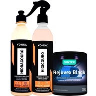 Kit Completo Vonixx & Vintex: Hidratação, Limpeza e Renovação para Couro Automotivo - imagem 1