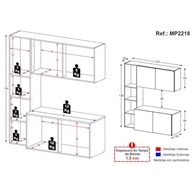 Armário de Cozinha Compacto Linea Fit 4 Portas - Design Moderno e Funcionalidade - imagem 5