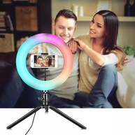 Ring Light RGB 10": O Segredo para Vídeos e Lives Virais - imagem 3