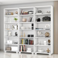 Kit 3 Estantes para Livros 5 Prateleiras 188cm Office Branco - Organize com Estilo e Funcionalidade - imagem 1