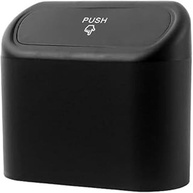 Lixeira para Carro Compacta com Tampa Push e Gancho: Mantenha seu Veículo Sempre Limpo e Organizado! - imagem 2