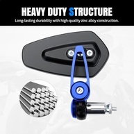 Espelhos de Guidão LKV para Moto: Visibilidade Superior e Estilo para Honda, Kawasaki, Yamaha e Mais! - imagem 3