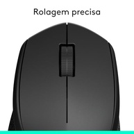 Mouse sem fio Logitech M280 com Conexão USB e Pilha Inclusa - Preto - imagem 3