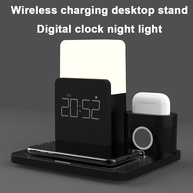 Carregador Sem Fio 3 em 1: Celular, Relógio e Luminária! - imagem 3