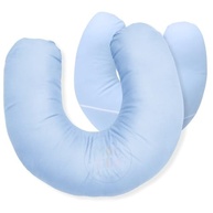 Almofada de Amamentação em Micropercal 400 Fios - Conforto Premium para Mães e Bebês (Azul) - imagem 2