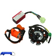 Kit Completo: Estator Magneto 8 Polos, Bobina Ignição e CDI AC para Motores GY6 125cc/150cc (ATV, Go Kart, Moped, Scooter) - imagem 1