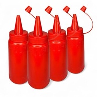 Kit C/4 Bisnagas Plástico Ketchup, Maionese E Mostarda 200ml (Ketchup) - imagem 2