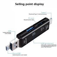 Adaptador 5 em 1: Leitor de Cartão USB-C e Mais! - imagem 3