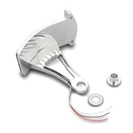 Suporte Curvo Cromado para Placa Lateral com LED - Harley Sportster, Bobber, V-Rod e Mais! - imagem 4