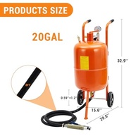 Máquina Jateadora de Areia 20 Galões: Limpeza Profissional com 60-110 PSI e 4 Bocais de Cerâmica - imagem 3
