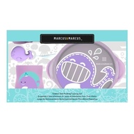Kit Alimentação Infantil Anatômico com Copo, Tigela e Talheres Baleia - Marcus & Marcus - imagem 5