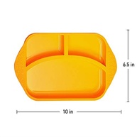 Marcus e Marcus The Lion Cub – Prato Divisor em Silicone com 3 Compartimentos, Vermelho, 12+ Meses - imagem 4