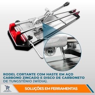 Cortador Riscadeira para Azulejos e Pisos New Master 90 - Corte Preciso até 1,2 cm - imagem 4