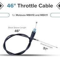 Cabo Acelerador Alvey para Mini Bicicletas Motovox MBX10 e MBX11 - Desempenho e Durabilidade - imagem 3