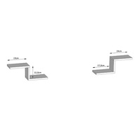 Mesa Escrivaninha Suspensa com Prateleira Branca - Design Moderno para Estudo e Trabalho - imagem 5