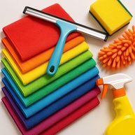 Kit 8 Panos Microfibra 30x30cm - Ultra Absorvente, Reutilizável e Sem Fiapos para Cozinha e Automóveis - imagem 1