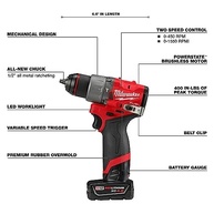 Kit Milwaukee M12 FUEL: Martelo Furadeira e Chave de Impacto Sem Fio - Potência e Versatilidade - imagem 5