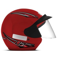 Capacete Mixs UP Aberto Vermelho Fosco - Segurança e Estilo para Seu Dia a Dia - imagem 3