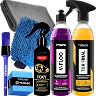 Kit Completo Lavagem e Brilho Moto: Shampoo V-Flock, Desengraxante Foxy e Cera Tok Final Vonixx + Acessórios - imagem 2