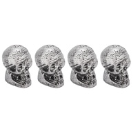 Válvulas de Pneu Crânio 4pcs: Estilo e Proteção para Sua Moto e Carro - imagem 1