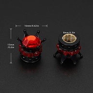 Tampas de Válvula Bling Bling Strass - 4 Unidades para Carros, SUVs e Motos - imagem 3