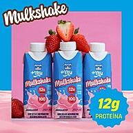 +Mu Morango: Shake Proteico 12x250ml - Energia e Sabor! - imagem 1