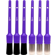 Kit 6 Pincéis Detalhamento Automotivo Zacs Nº14: Interno e Externo Impecáveis - imagem 1